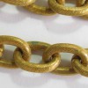 CHANEL necklace gold engine-turned metal belt