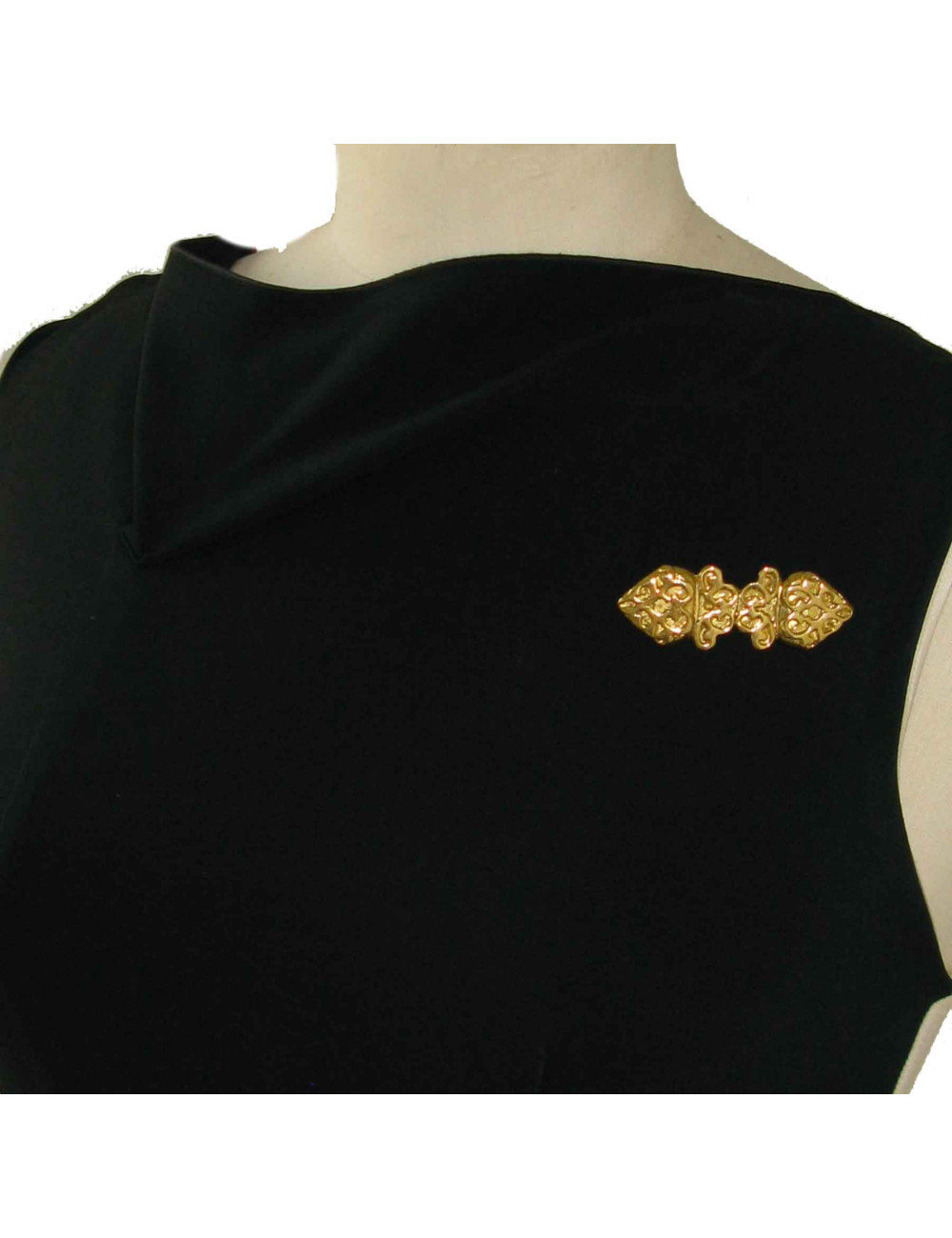 Broche métal doré à l'or fin Vintage