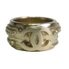 CHANEL ring in gilded metal with brilliants Size 54 FR