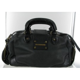 BARBARA BUI bag in leather and leather varnish black