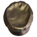Casquette HERMES T 58 cuir mordoré bronze