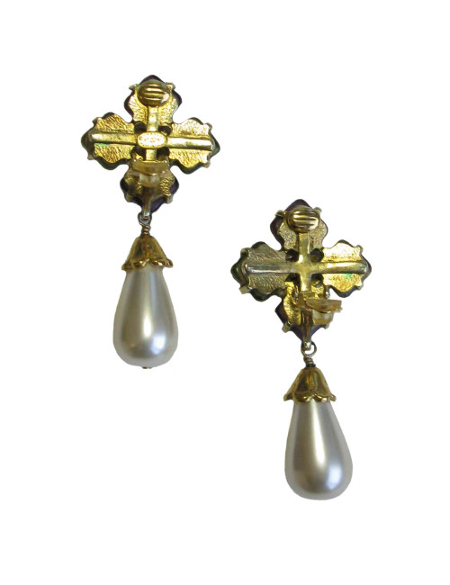 Boucles d'oreille clips CHANEL Vintage