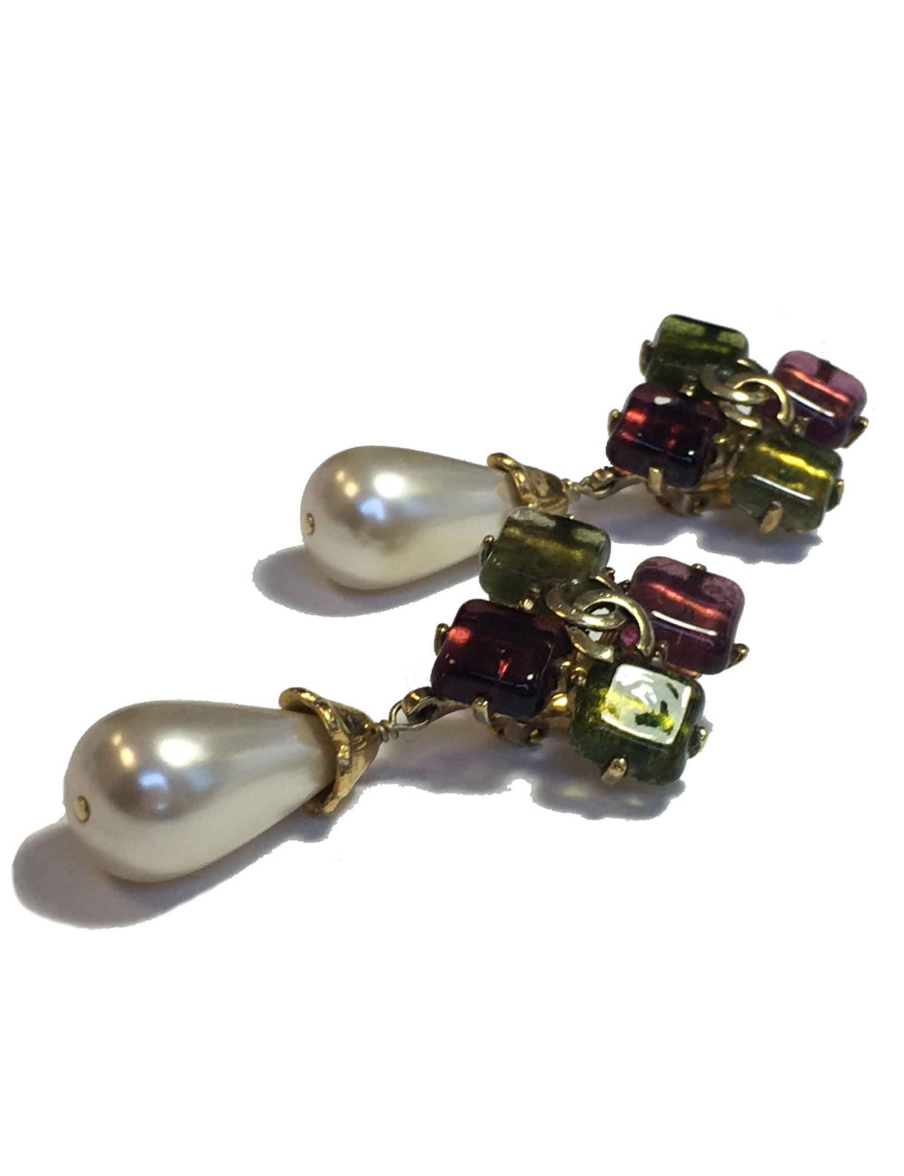 Boucles d'oreille clips CHANEL Vintage