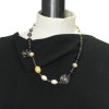 CHANEL necklace with pearls, CC and fantasy stones