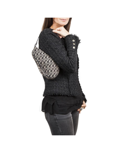 Sac selle CHRISTIAN DIOR toile monogram Vintage