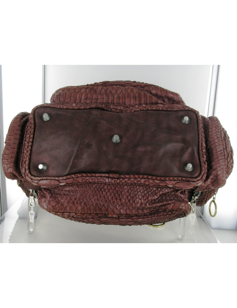 Sac CHLOE en python rose