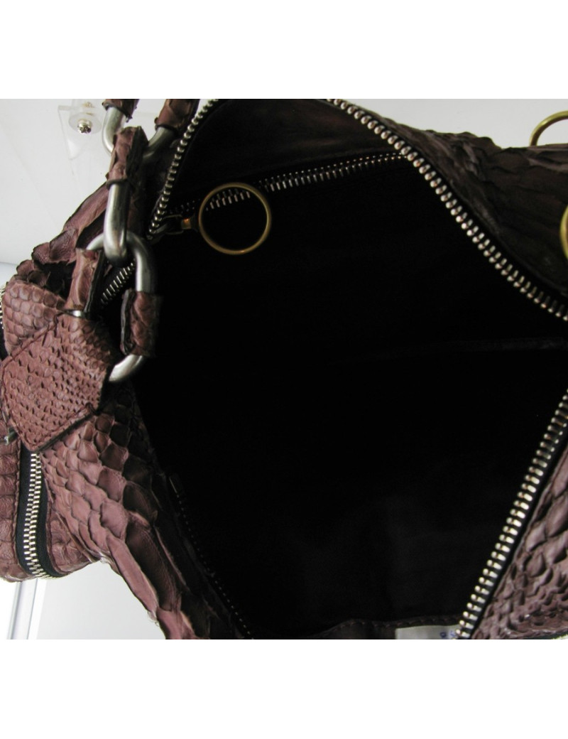 Sac CHLOE en python rose
