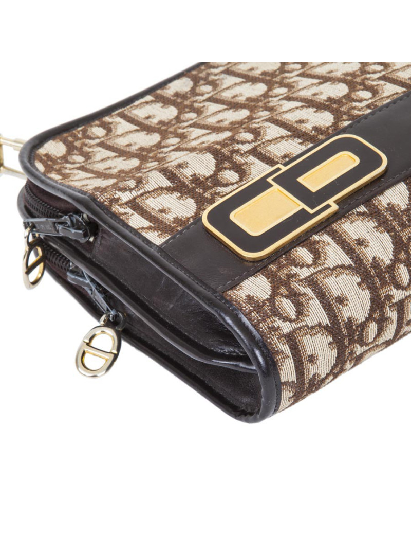 Sac  CHRISTIAN DIOR toile monogram Vintage