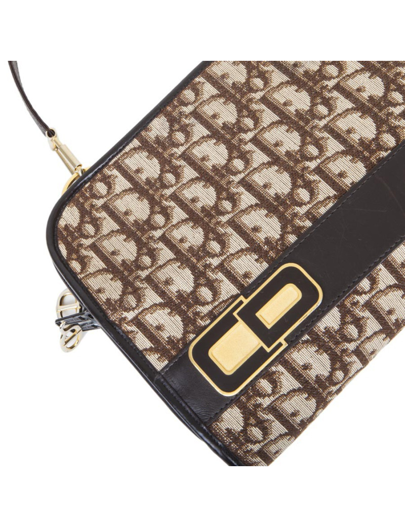 Sac  CHRISTIAN DIOR toile monogram Vintage