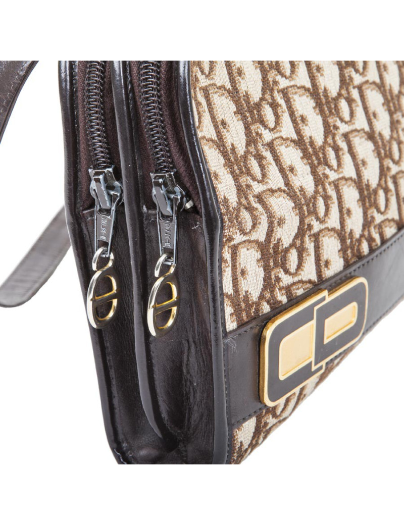 Sac  CHRISTIAN DIOR toile monogram Vintage