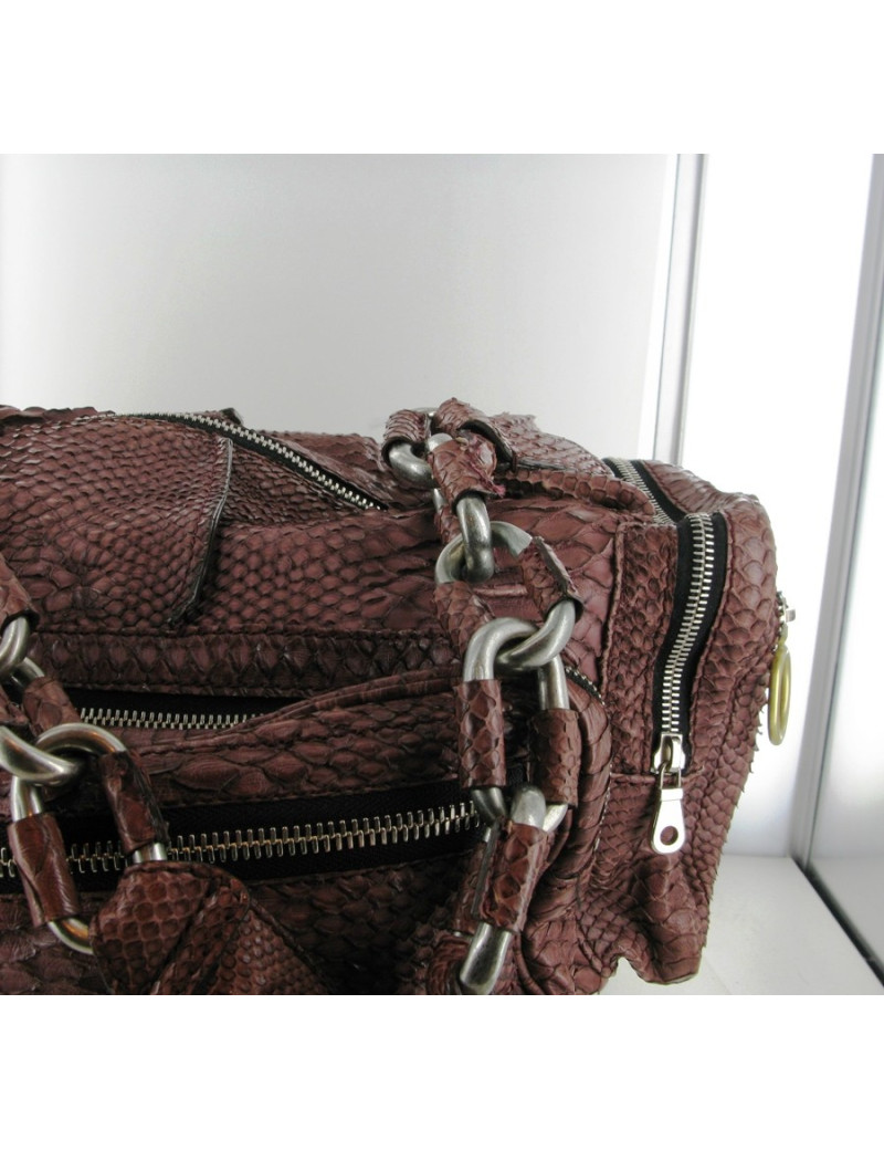 Sac CHLOE en python rose