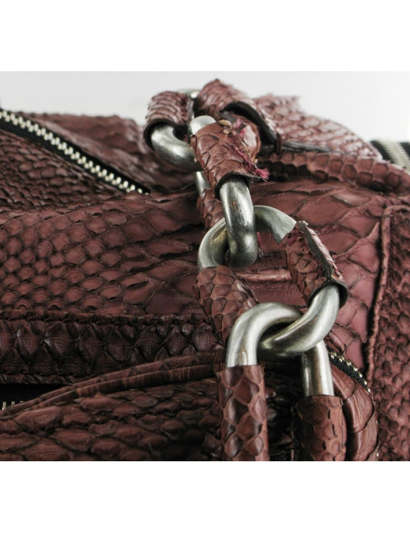 Sac CHLOE en python rose