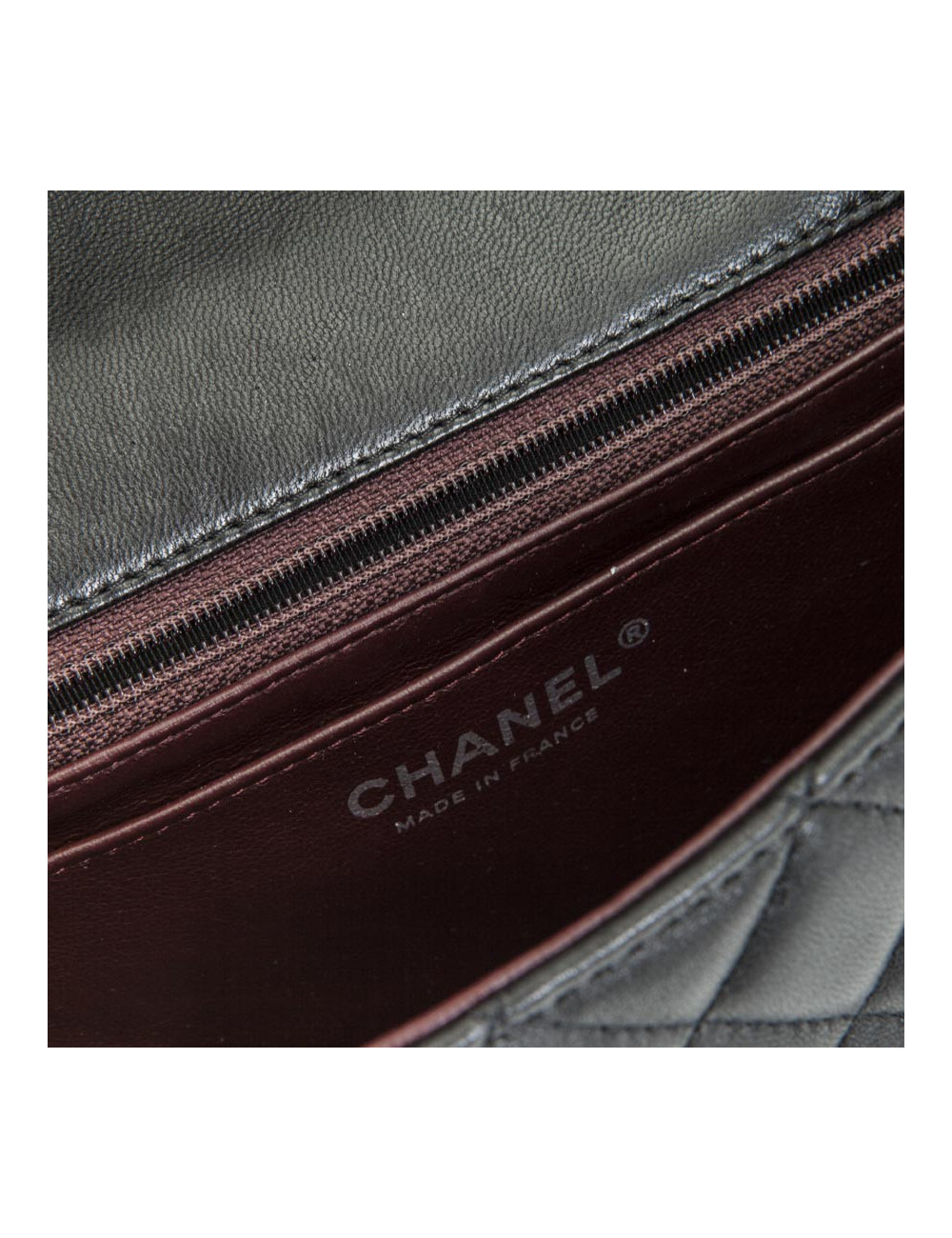 CHANEL mini 'Timeless' flap bag in quilted black smooth lamb leather