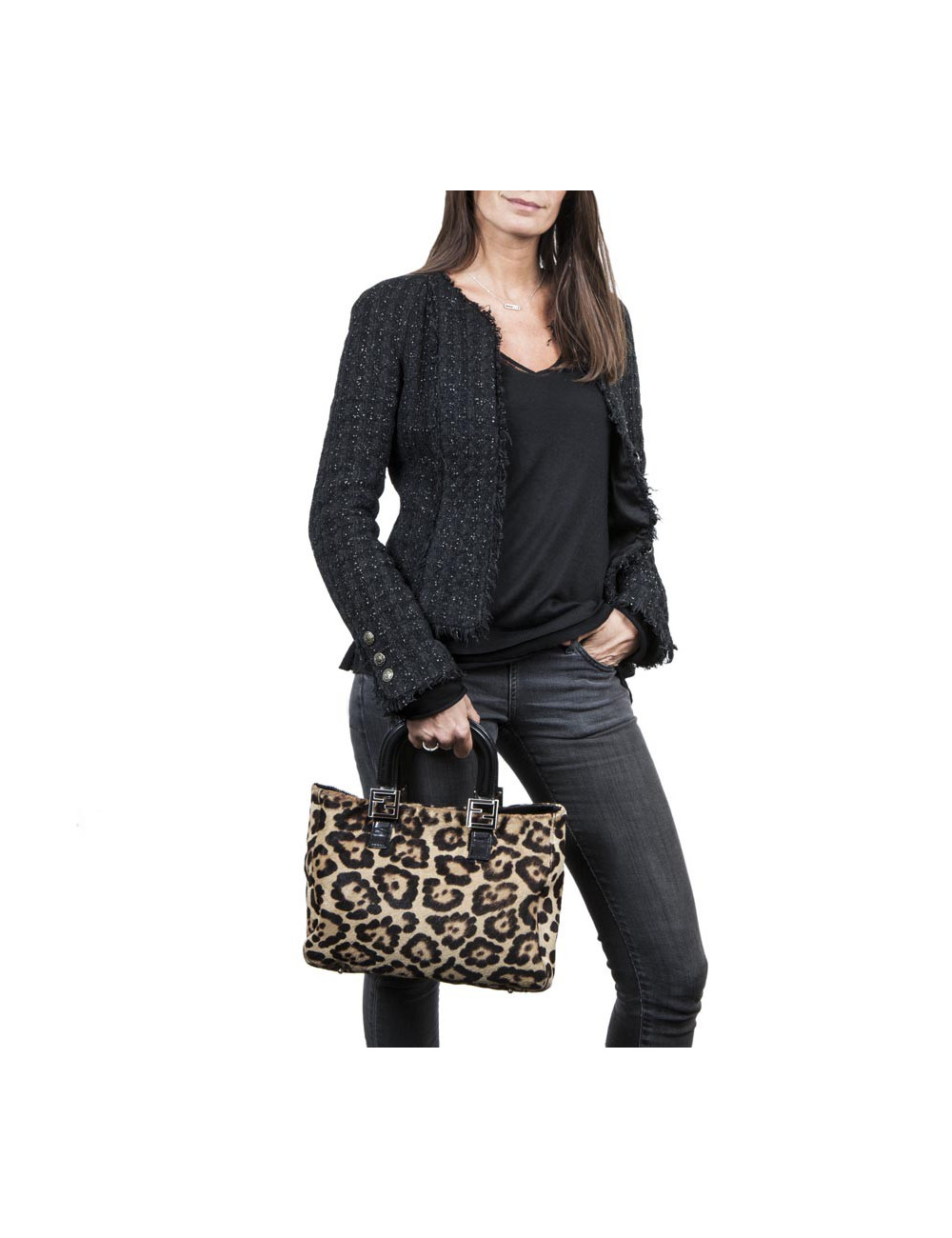 Sac cabas FENDI poulain 