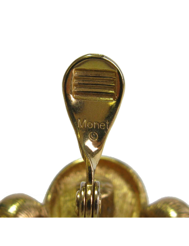 Boucles d'oreille clips MONET Vintage