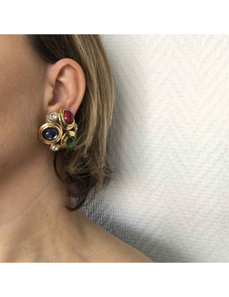 Boucles d'oreille clips MONET Vintage