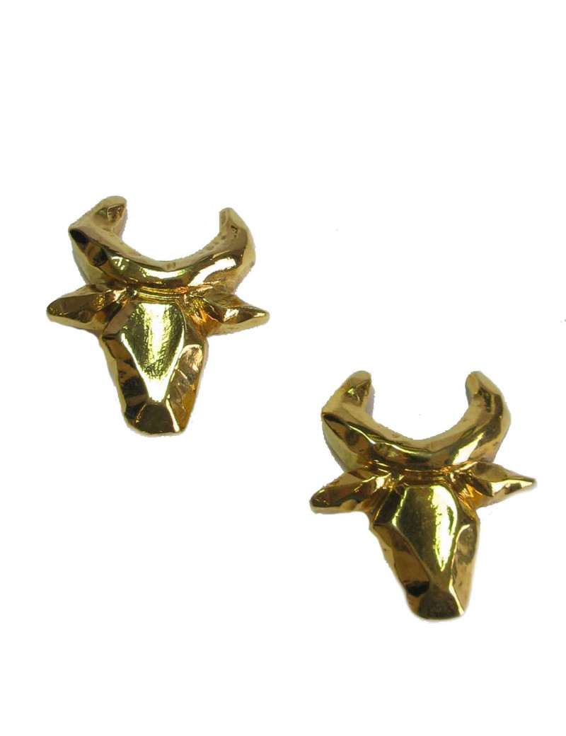 boucles d'oreille clips CHRISTIAN LACROIX  taureau