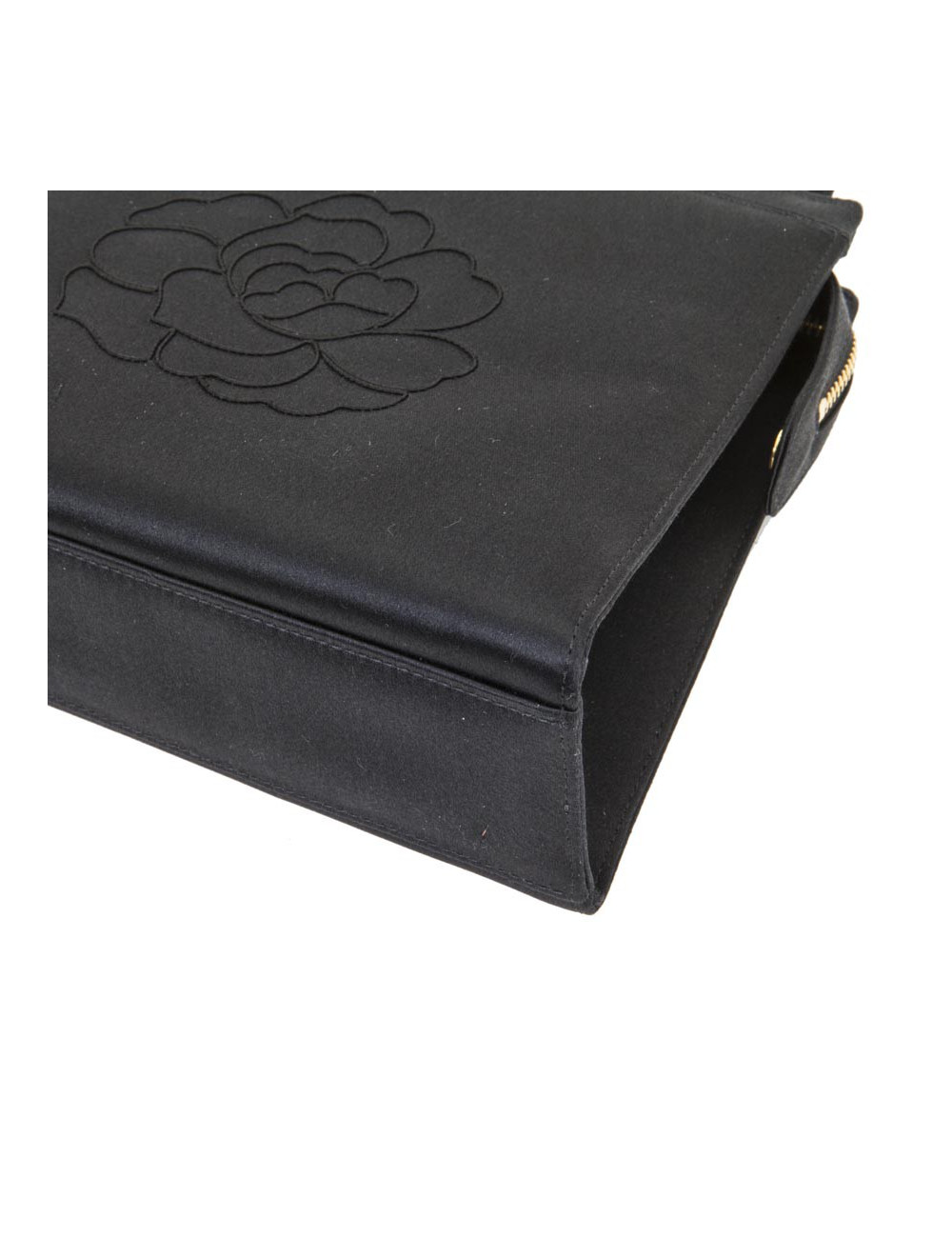 Sac Chanel en satin de soie noir