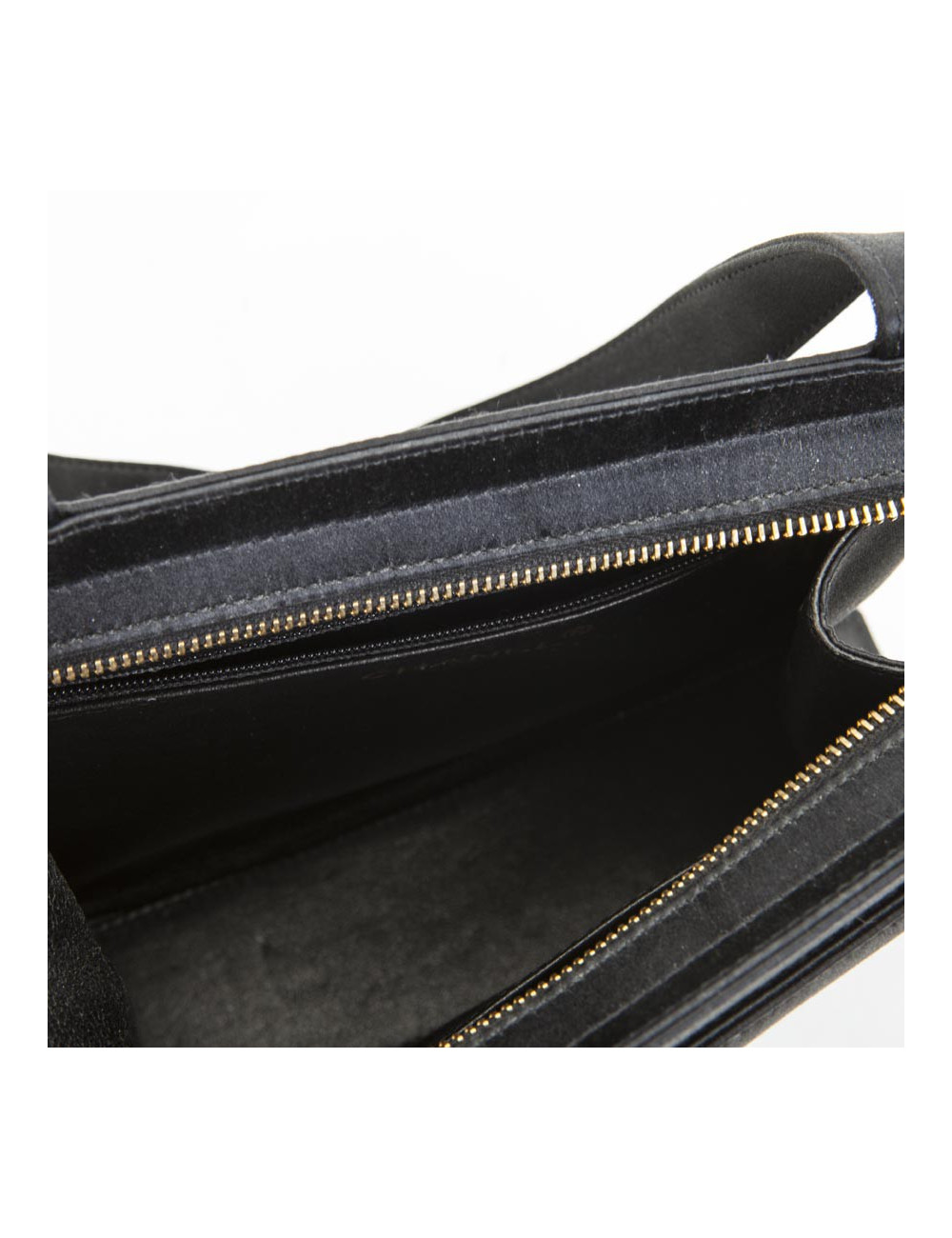 Sac Chanel en satin de soie noir