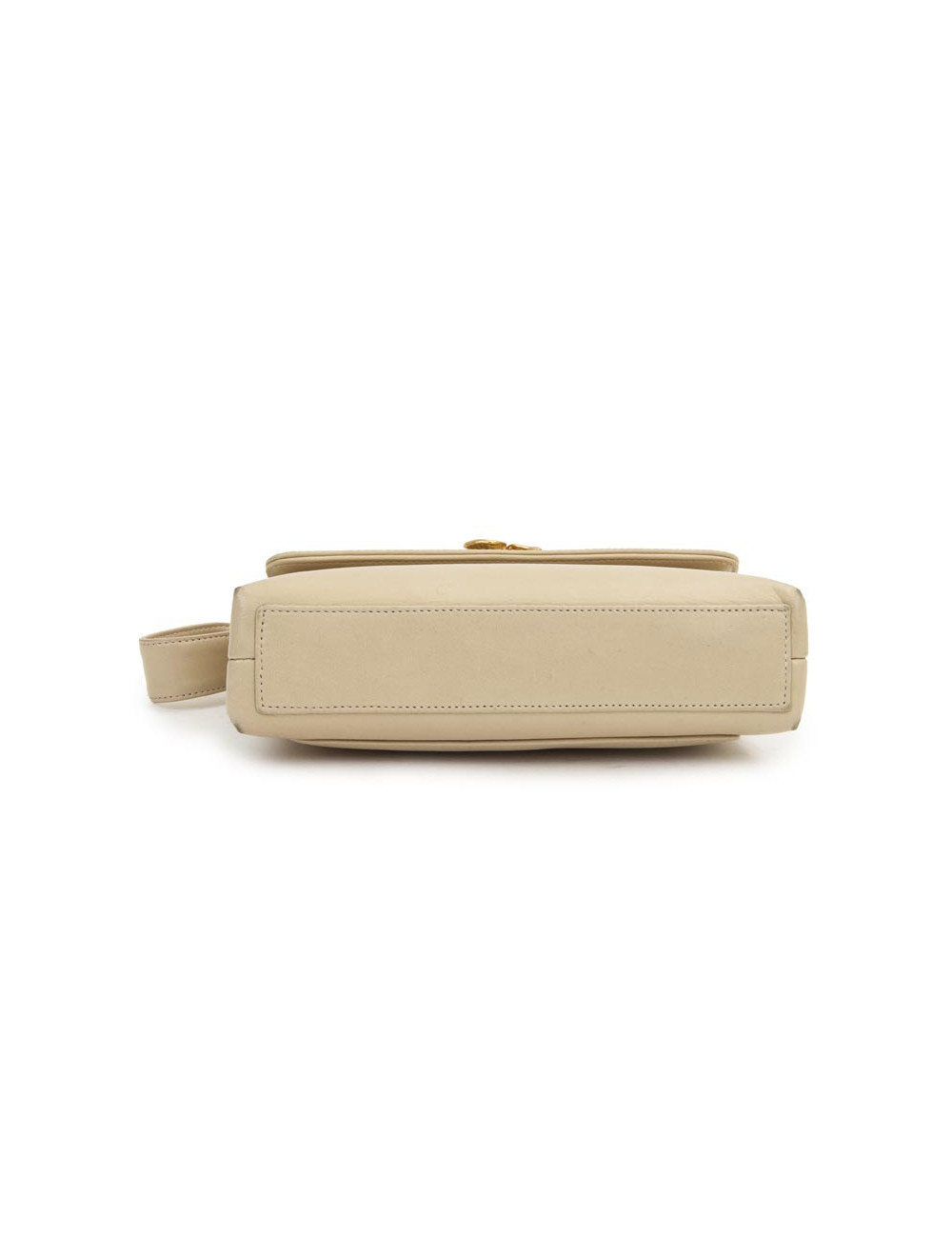 Sac Chanel cuir d'agneau lisse beige