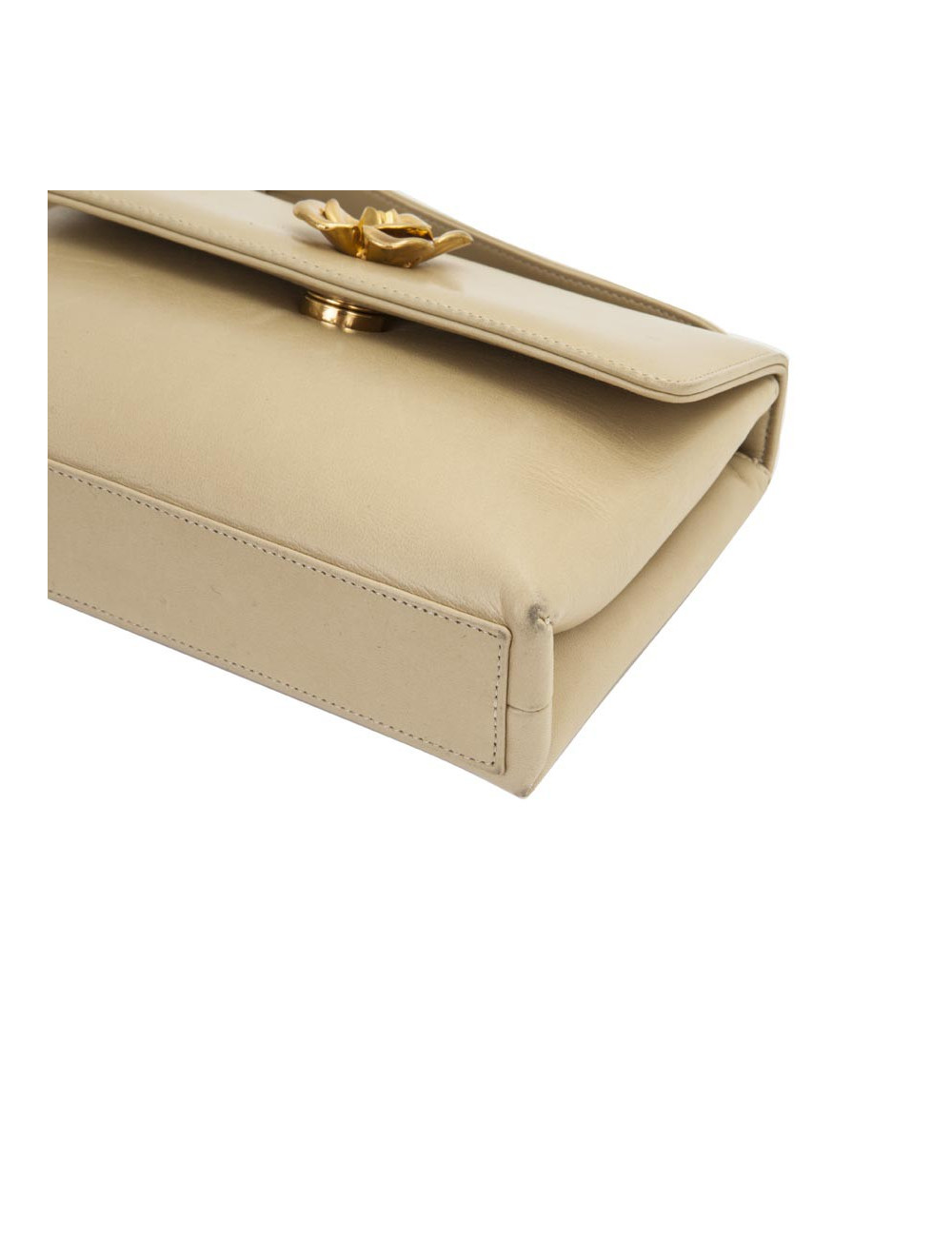 Sac Chanel cuir d'agneau lisse beige