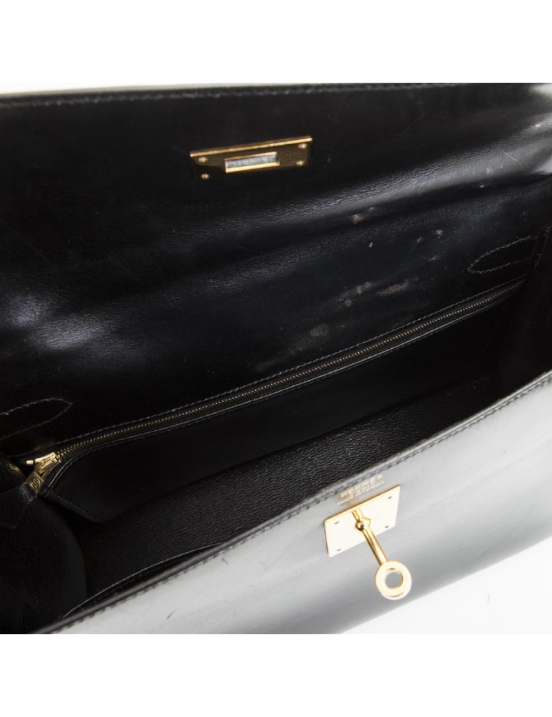 Sac HERMES Kelly noir 
