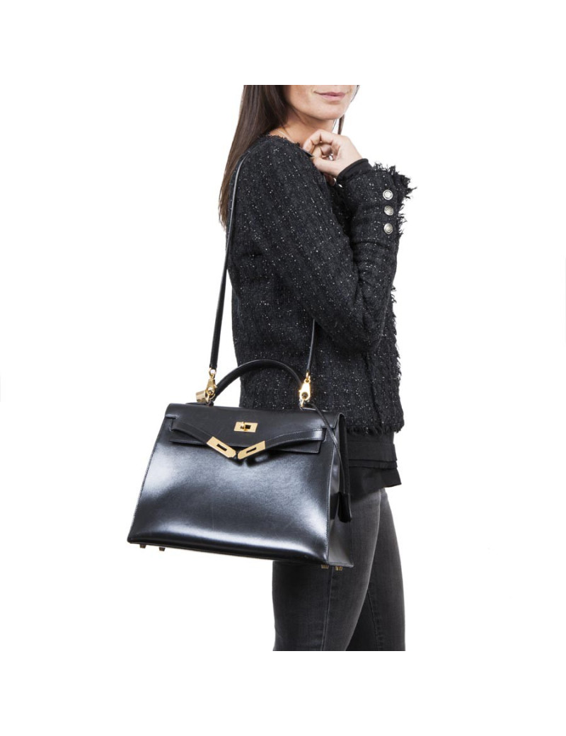 Sac HERMES Kelly noir 