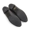 CHANEL T 40 ballerinas in black smooth lamb leather and 2.55 Buclkle clasp