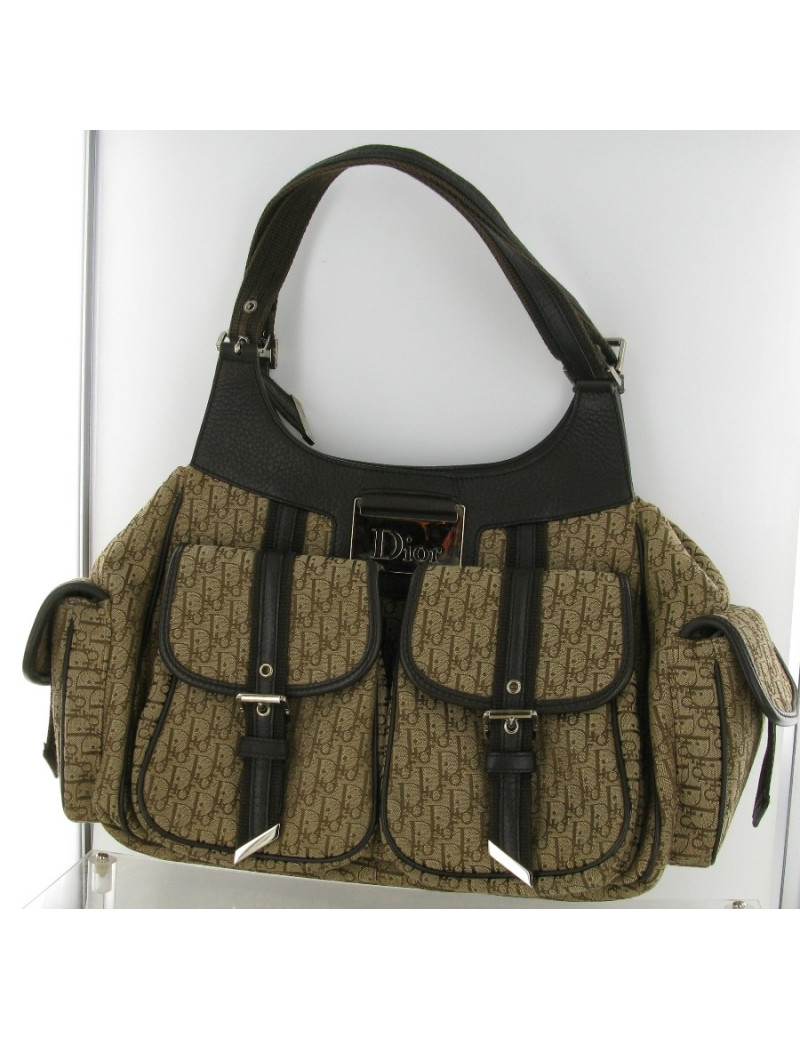 Sac DIOR en toile monogrammée