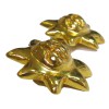 Boucles d'oreille clips CHRISTIAN LACROIX étoile en métal doré Vintage