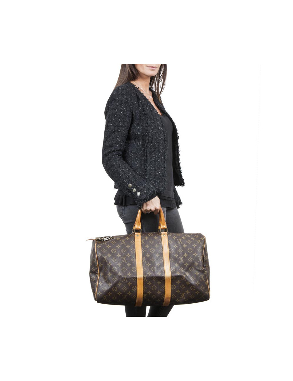 Sac Keepall 45 LOUIS VUITTON Toile Monogram