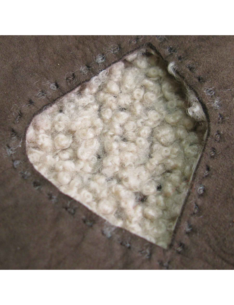 Mitaines HERMES en peau retournée T7,5