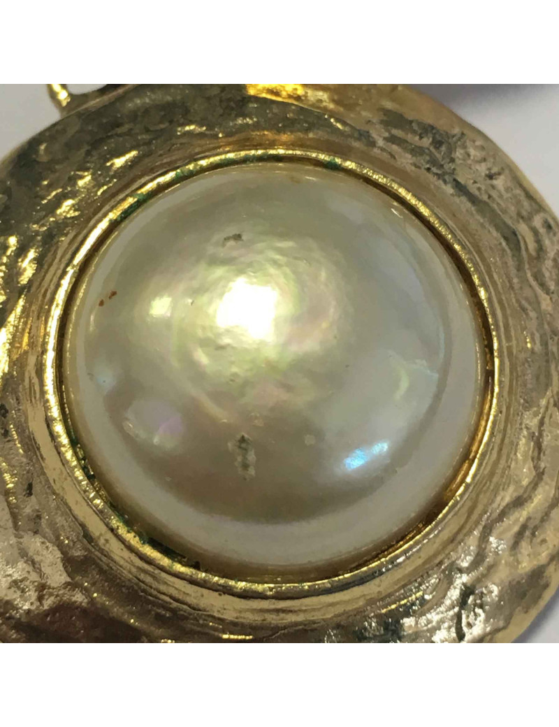 Boucles d'oreille clips YSL SAINT LAURENT vintage