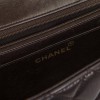 CHANEL school flap bag in brown quilted lambskin leather