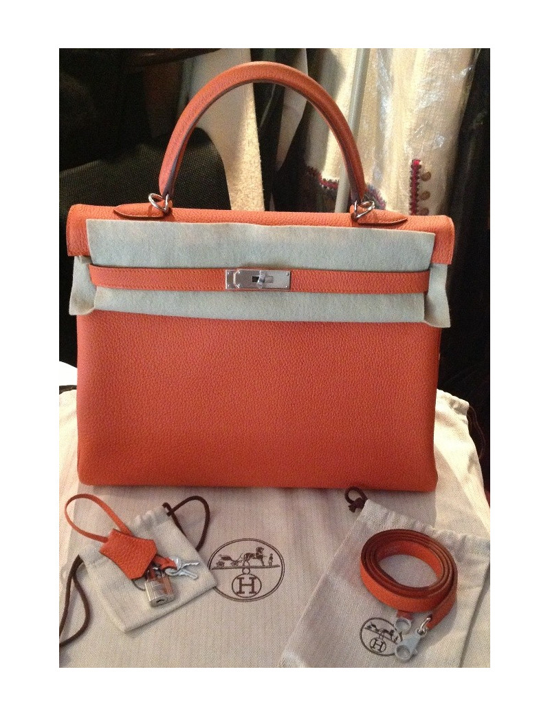 Kelly 35 HERMES togo orange