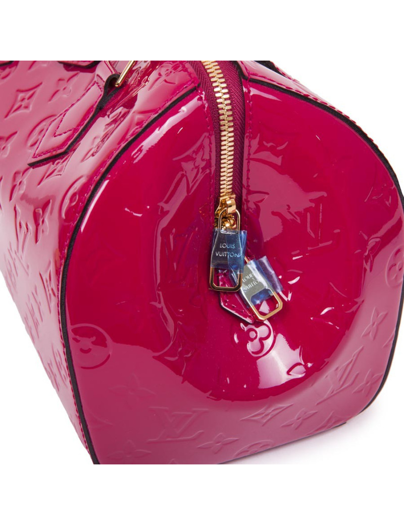 Sac LOUIS VUITTON cuir verni fuchia