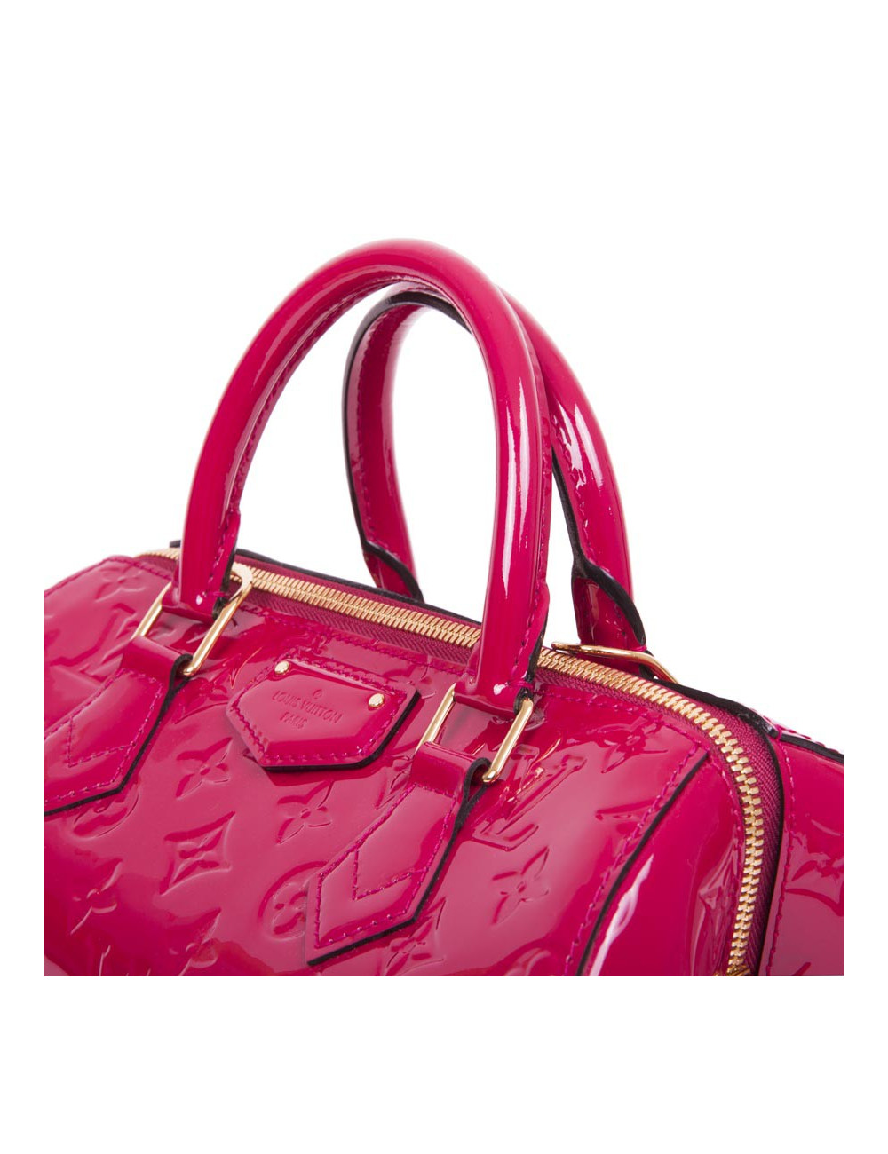 Sac LOUIS VUITTON cuir verni fuchia
