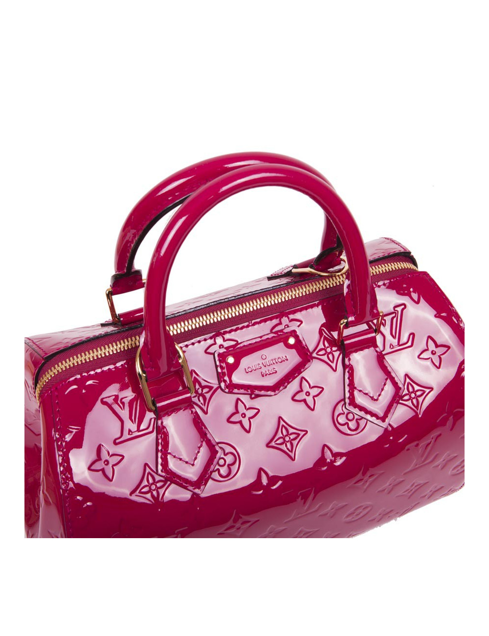 Sac LOUIS VUITTON cuir verni fuchia