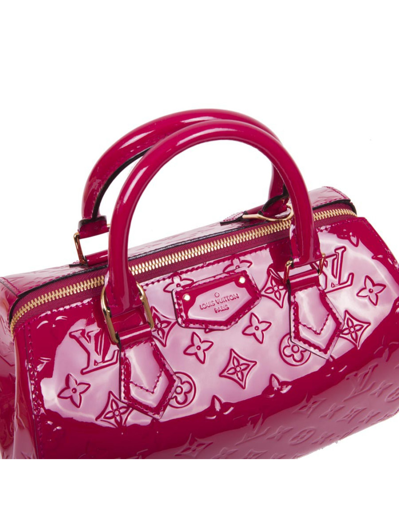 Sac LOUIS VUITTON cuir verni fuchia
