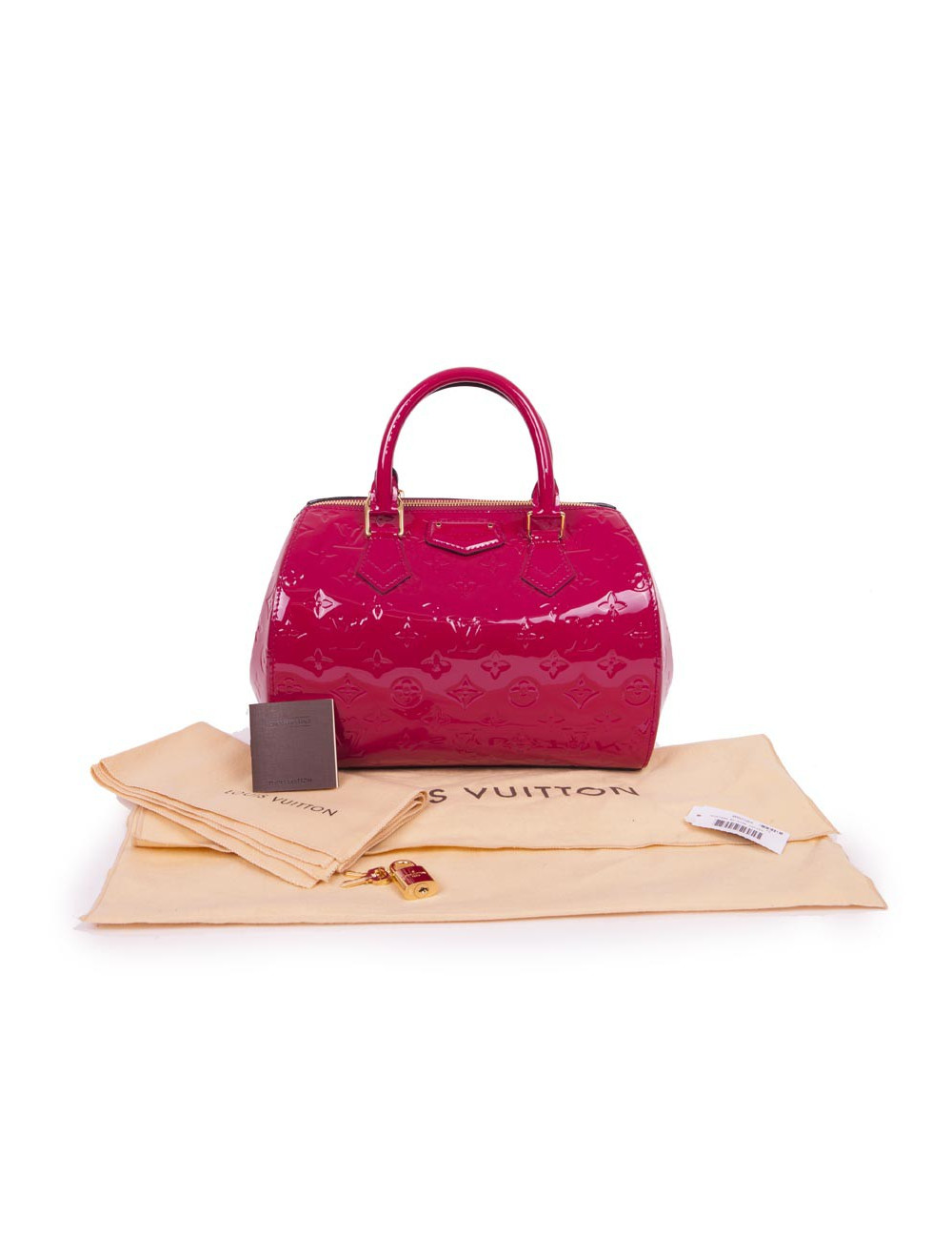 Sac LOUIS VUITTON cuir verni fuchia