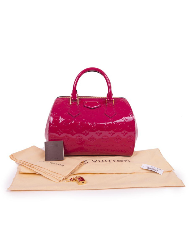 Sac LOUIS VUITTON cuir verni fuchia