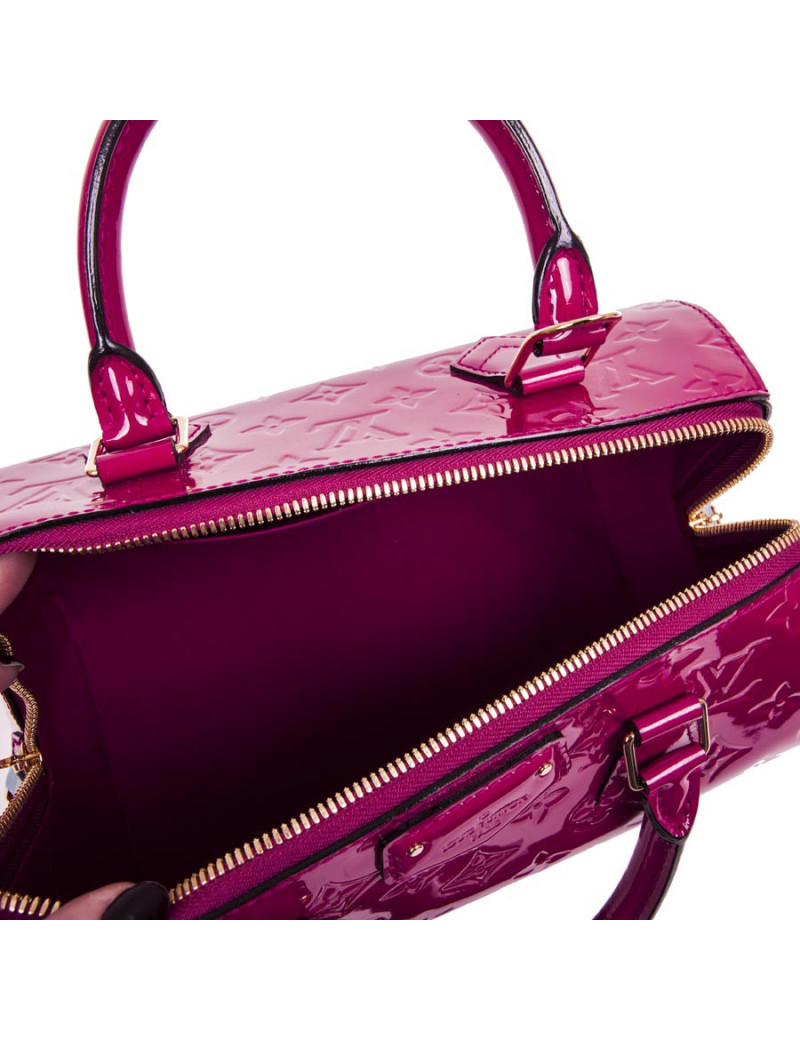 Sac LOUIS VUITTON cuir verni fuchia