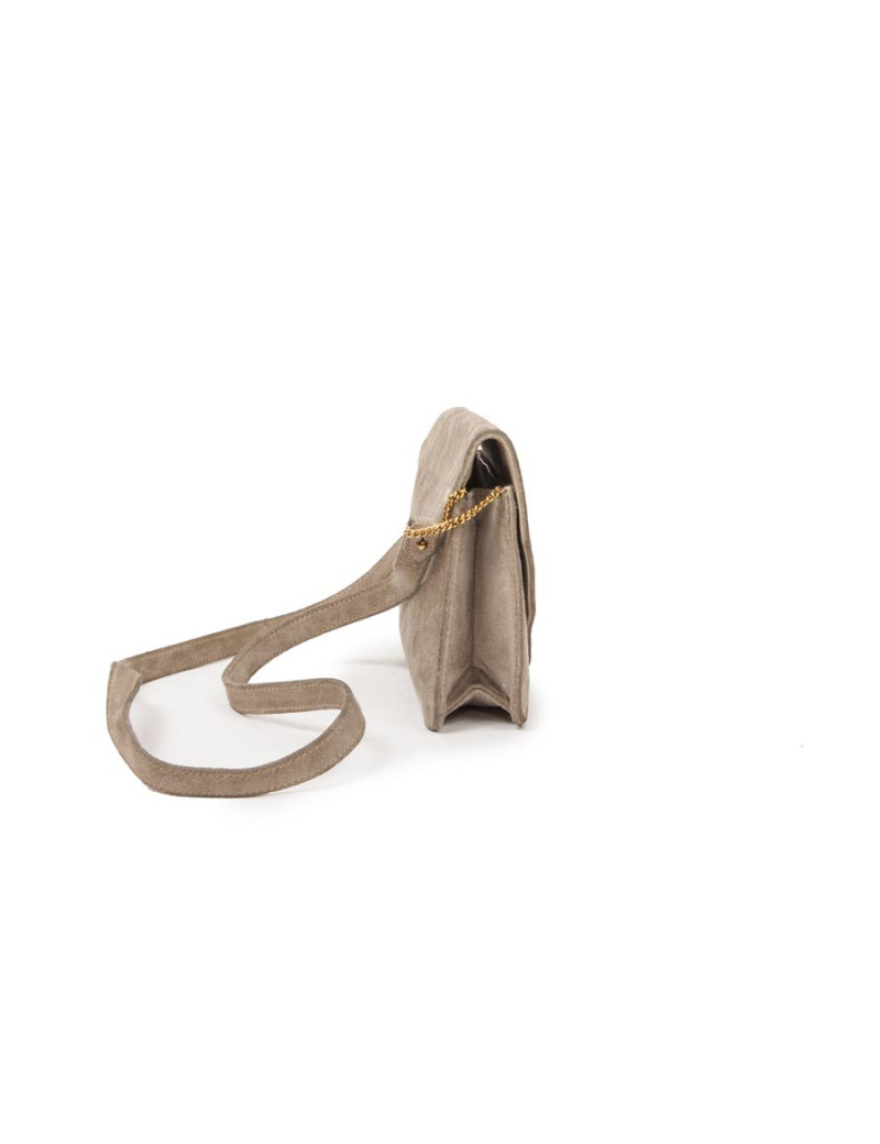 Mini sac HERMES Vintage daim naturel