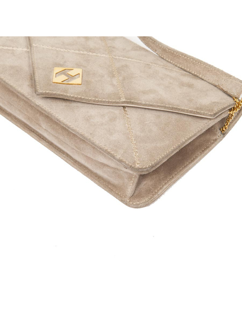 Mini sac HERMES Vintage daim naturel