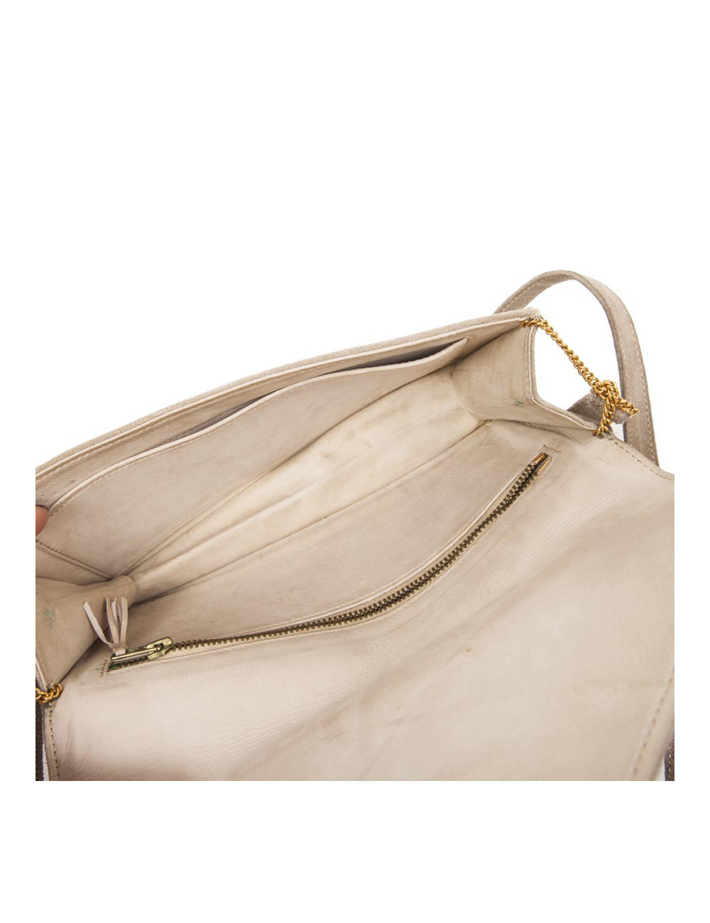 Mini sac HERMES Vintage daim naturel