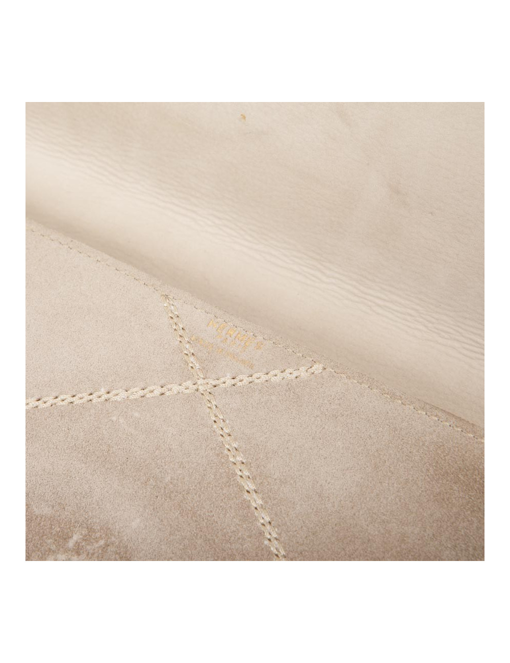 Mini sac HERMES Vintage daim naturel