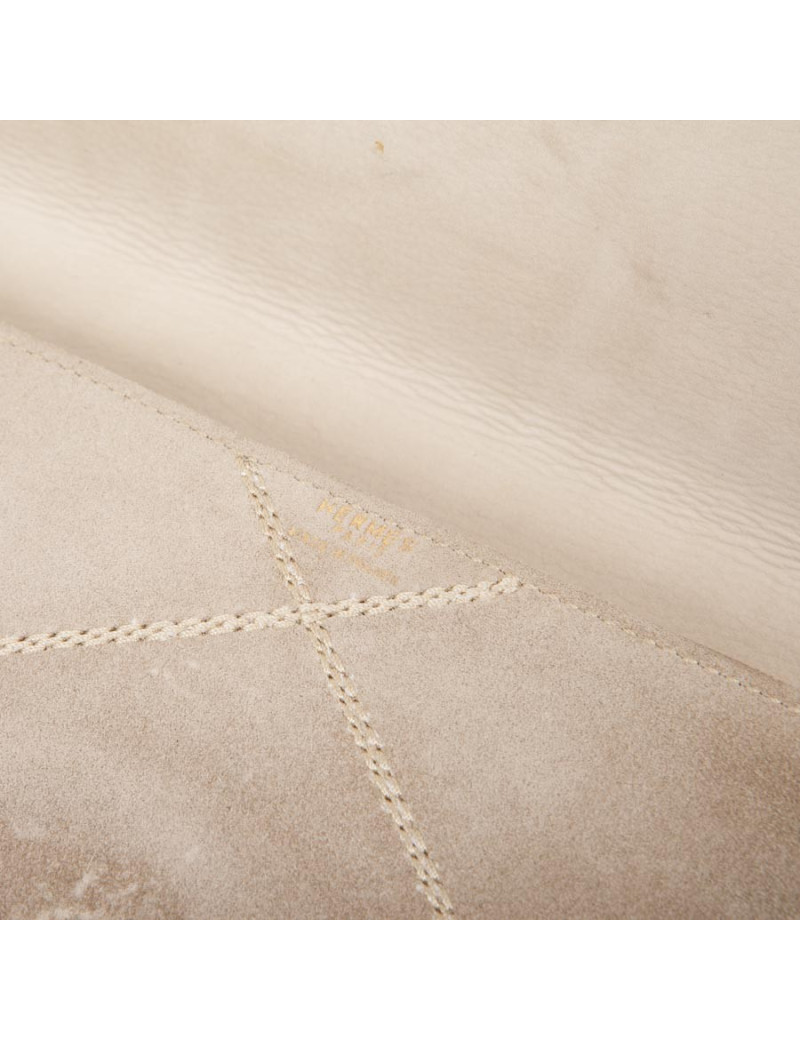 Mini sac HERMES Vintage daim naturel