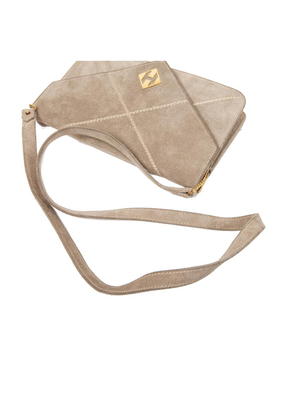 Mini sac HERMES Vintage daim naturel