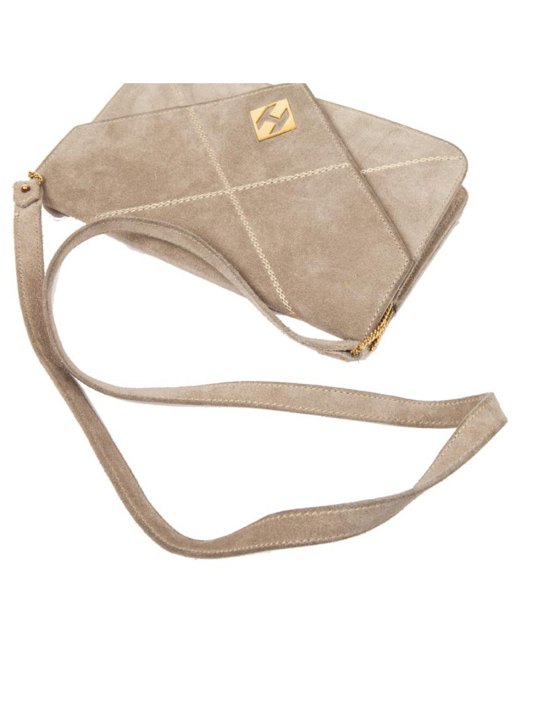 Mini sac HERMES Vintage daim naturel