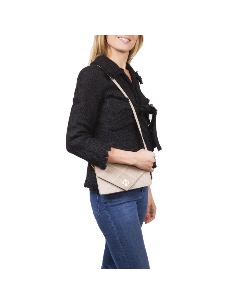 Mini sac HERMES Vintage daim naturel